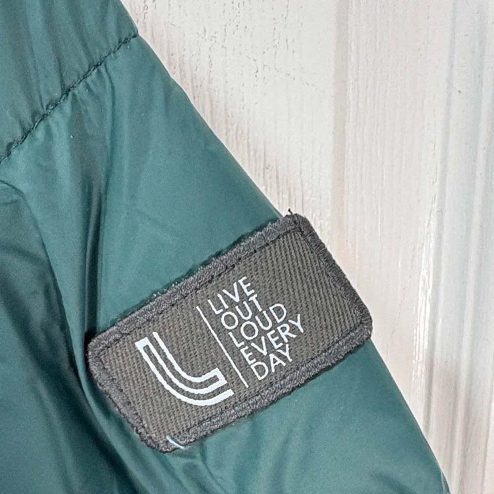 Kids Hooded Puffer Jacket - Dark Green - Picture 6 of 11